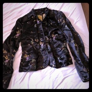 Cute h&m silk Chinese inspired dressy jacket sz 8